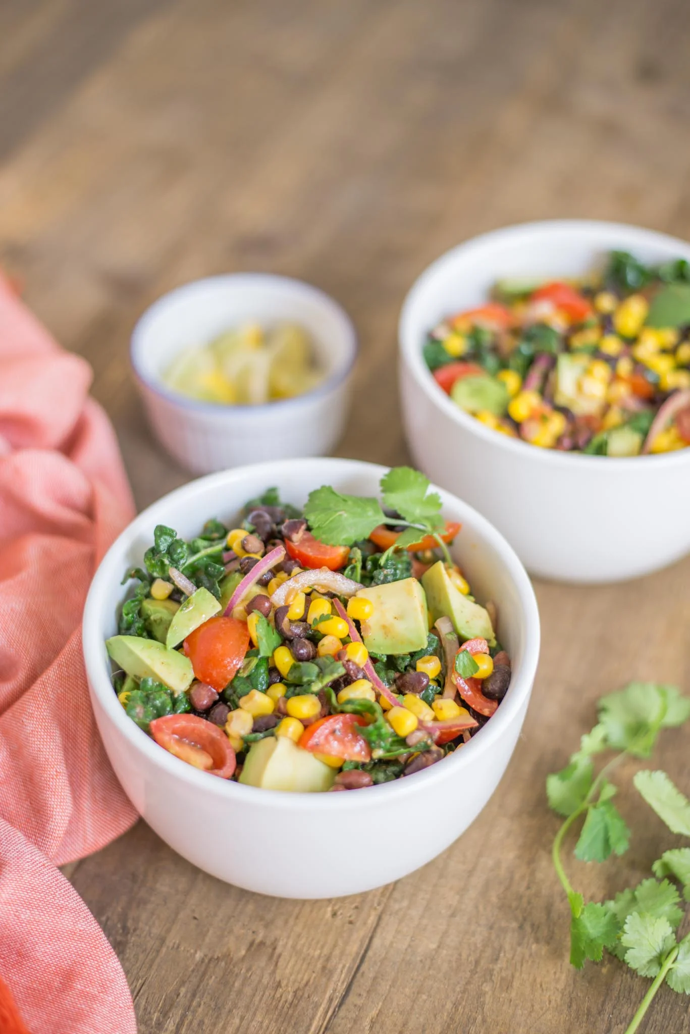 Black Bean, Corn & Kale Salad — Mixed & Measured